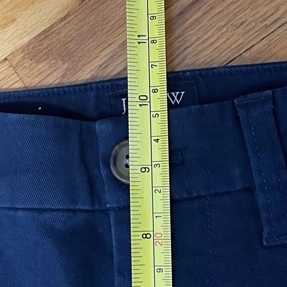 J.CREW High-rise Girlfriend Chino Pant Size 0 Navy Blue NEW Preppy Nautical - Picture 13 of 14